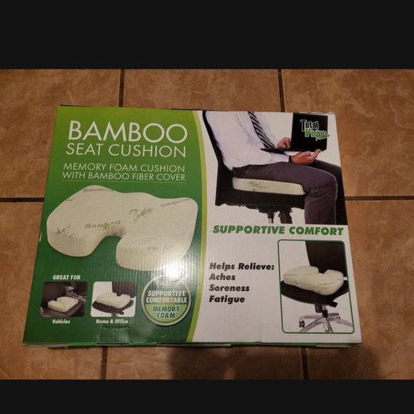 BAMBOO Memory Foam Seat Cushion - Picture 1 of 3